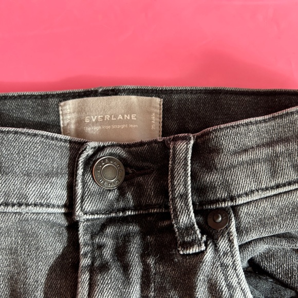 Everlane the High Rise Straight Jean size 25 ankle - Picture 3 of 4